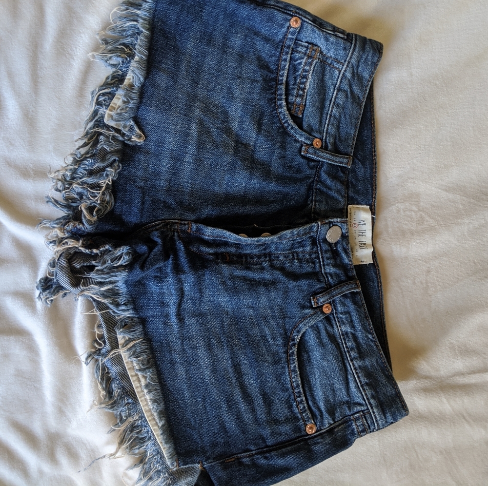 Free People High Waist Cut Off Shorts